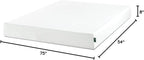 ZINUS 8 Inch Full Green Tea Memory Foam Mattress [New Version], Fiberglass free, Medium Firm Feel, Zoned Pressure Relief, Certified Safe Foams & Fabric, Mattress in A Box