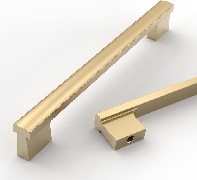 Asidrama 10 Pack 7 Inch(177mm) Champagne Bronze Cabinet pulls Kitchen Cabinet Handles, Cabinet Pulls Kitchen Cabinet Hardware for Cupboard Drawer Pulls