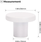 Ravinte 3 Pack Cabinet Knobs White Kitchen Cabinet Knobs Round Dresser Drawer Pulls Closet Door Pulls 1-1/5 Inch