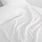 Moonsea Queen Sheet Sets Air Mattress Sheets - 3 Pieces Extra Deep Pocket Queen Sheets Sets 16 to 24 inch - Sheets with Pockets on Side - Easily Fits Extra Deep Pillow Top Air Mattress (White)
