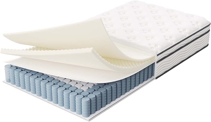 Modway Jenna 10” Innerspring and Memory Foam Twin Mattress With Individually Encased Coils
