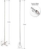 Ceiling Fan Chain Set - 2 Pcs Fan Pull Chains with 13.6 Inch Cord for Switch and Light