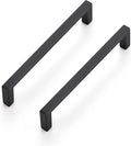 Ravinte 15 Pack Matte Black Cabinet Pulls, 5 Inch (128mm) Hole Center Slim Kitchen Handles, Square Drawer Pulls for Cabinets & Cupboards, Hardware