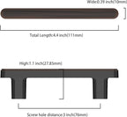 10 Pack 3 Inch(76mm) Kitchen Cabinet Handles Oil Rubbed Bronze Cabinet Pulls Kitchen Cabinet Hardware Drawer Pulls for Cupboard Wardrobe