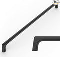 Amerdeco 10 Pack Matte Black Cabinet Pulls 12.5 Inch(320MM) Hole Centers Kitchen Cabinet Handles Hardware Kitchen Handles for Cabinets Cupboard Handles Drawer Pulls ZH0041