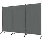 Morngardo Room Divider Folding Privacy Screens 3 Panel Partitions Dividers Portable Separating for Home Office Bedroom Dorm Decor