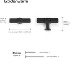goldenwarm 10 Pack Black Cabinet Knobs Kitchen Cabinet Knobs for Dresser Drawers Black Kitchen Hardware for Cupboard Bathroom