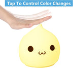 ZKLiLi Night Light for Kids, Cute Lamp Dumpling Light Birthday Gifts for Girls Boys, Kawaii Nightlight Silicone Portable Nursery Battery Powered Animal Night Lights for Baby Toddler Teen Bedrooms