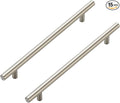 JOY DECOR 15 Pack Cabinet Handles, Brushed Nickel Cabinet Pulls, 7-1/2 in Hole Center Kitchen Cabinet Handles, Stainless Steel T Bar Handles for Dresser Drawers
