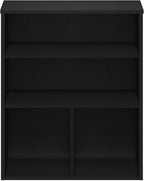 Furinno Pasir 3 Tier Display Bookcase, Black Oak