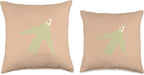 Cute Scandinavian Animals Designs Chic Scandinavian Bird Minimalism Throw Pillow, 18x18, Multicolor