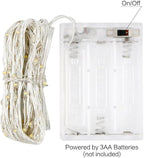 ANJAYLIA Fairy Lights, 4 Pack String Lights Battery Operated 10ft 30 LED Twinkle Lights for Wedding, Bedroom, Party, Christmas, Warm White