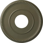 Ekena Millwork CM12BRPTF 12 1/2"OD X 3 7/8"ID X 3/4"P Bradford Ceiling Medallion Fits Canopies Up to 6 5/8", Painted Turtle
