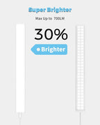 ASOKO Plug-in Under Cabinet Lighting, 16Inch LED Workbench Lights with Super Brighten 700Lumen and Dimmable 6000K Cool White, Memory Function Desk Lamp for Kitchen Sink/Desk/Workbench