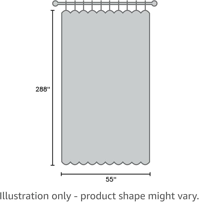Warm Home Designs 24 Feet Long Grey Silver Sheer Window Scarf. These XXL Length Valance Scarves 54 X 288 Inches in Size. Great as Bed Canopy or Wedding Arch Draping Fabric. AM Silver 288"