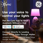 Cync GE Smart LED Strip Light, Color Changing Room DecorLED Light Strip, Works with Alexa& Google Home, Matter Compatible, Bedroom, Millions of Colors& White Tones, 16 Feet (Pack of 3)
