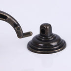 4PCS Retro Dresser Drawer Drop Bail Pulls Handles Classic Metal Swing Handles Hole Centers for Kitchen Bedroom Decoration (Iron Black)