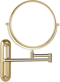 Makeup Mirror Wall Mounted Extra Long Arm, Cosmetic Mirror Magnification, Vanity Mirror 360° Swivel Extend and Fold, Double Sided Bathroom Shaving Mirror Magnifying Mirror Wall Mounted