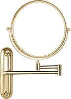 Makeup Mirror Wall Mounted Extra Long Arm, Cosmetic Mirror Magnification, Vanity Mirror 360° Swivel Extend and Fold, Double Sided Bathroom Shaving Mirror Magnifying Mirror Wall Mounted