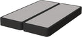 Nutan Inch Sturdy Box Spring for Mattress Support-Durable and Fully Assembled, Natural Wood Queen, Gray, 8" Foundation