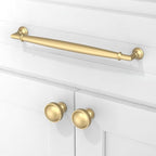 10 Pack Brushed Gold Cabinet Pulls 7.5 Inch(192mm) Kitchen Cabinet Handles Solid Zinc Alloy Cabinet Hardware Drawer Pulls