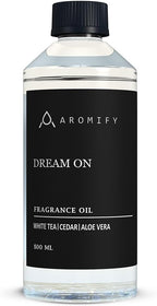 Dream On Diffuser Oil, 16.9 FL Oz, 500 mL, Luxury Hotel Scent Diffuser Oil for Home, Office & Spa, Fragrance Essential Oils for Aromatherapy, Aloe Vera & Cedarwood.