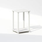 Furinno Simplistic Night Stand, 2-Tier Small Nightstand with Open Shelf, Toolless Assembly Bedside Table, End Table, Side Table, for Bedroom, Living Room, White