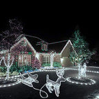 100ft LED Rope Lights, 720Led White Rope Lights for Outside, Connectable Rope Light, Indoor Outdoor Rope Lights Waterproof for Party, Wedding, Background, Trees, Pool, Eaves Decorations