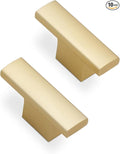 10 Pack Kitchen Cabinet Knobs Brushed Gold Cabinet Knobs Drawer Knobs Solid Kitchen Hardware