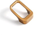 Goo-Ki Champagne Copper Cabinet Cabinet pulls with 0.6''(16mm) Hole Center,Modern Zinc Alloy Drawer Knobs for Drawer,Wardrobe,Cupboard,6 Pack