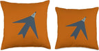 Cute Scandinavian Animals Designs Chic Scandinavian Bird Minimalism Throw Pillow, 18x18, Multicolor