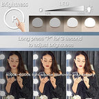 Hollywood Vanity Mirror with Lights 24 Bulbs 32 x 24 Large Hollywood Makeup Lighted Mirror for Wall Mounted or Tabletop LED Vanity Mirror 3 Color USB 10X Magnifier Hollywood Makeup Mirrors