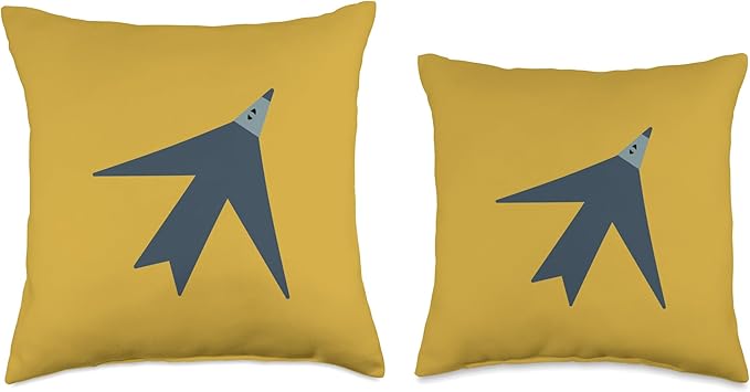 Cute Scandinavian Animals Designs Chic Scandinavian Bird Minimalism Throw Pillow, 18x18, Multicolor