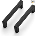 Ravinte 20 Pack 4-1/2 Inch Kitchen Square Cabinet Handles Matte Black Pulls Black Drawer Pulls Kitchen Cabinet Hardware Handles