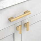 Asidrama 10 Pack 3.75 Inch(96mm) Champagne Bronze Cabinet pulls Kitchen Cabinet Handles, Cabinet Pulls Kitchen Cabinet Hardware for Cupboard Drawer Pulls