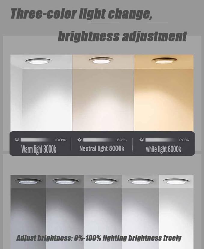 Half Moon LED Bathroom Mirror, Frameless Backlit Wall Mirror, Anti-Fog Smart Vanity Mirror,3 Colors Lights Dimmable Brightness and Time,Touch Switch(Left Semicircle, 110 * 77)
