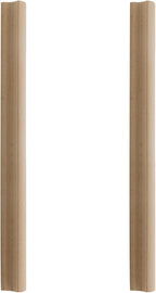 2Pcs Unfinished Beech Wood Solid Furniture Pulls,Unpainted Paintable Wooden Cupboard Closet Drawer Handle Pull,Length 11.81",Hole Dis.8.82"