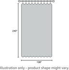 NICETOWN Closet Door Heavy Curtain, Room Dividers Shade Screens Partitions, Extra Large Grommet Top Space Partition Blackout Curtain, Screen Dividers for Rooms (1 Pack, 20ft Wide x 9ft Long, Natural)