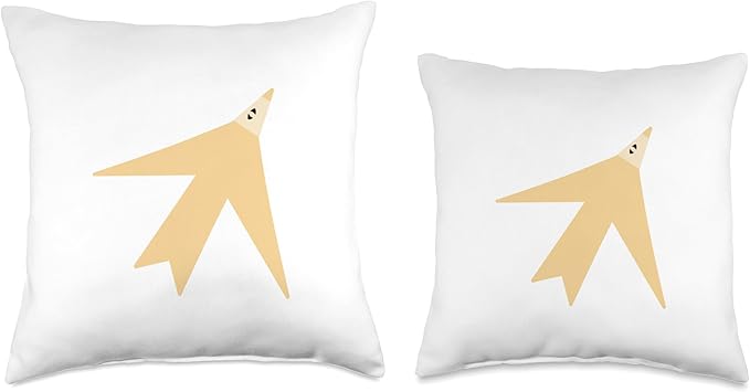 Cute Scandinavian Animals Designs Chic Scandinavian Bird Minimalism Throw Pillow, 18x18, Multicolor
