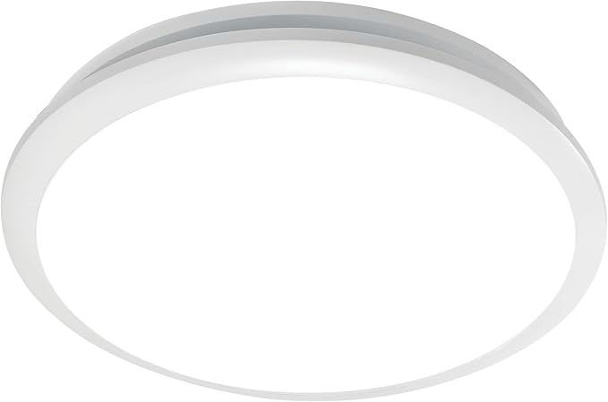 Homewerks 7141-80 Bathroom Fan Integrated LED Light Ceiling Mount Exhaust Ventilation 1.1 Sones 80 CFM, White