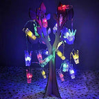 50 LED Photo Clip Fairy Lights for Home Bedroom Wall - Twinkle Starry Decor for Halloween, Thanksgiving, Christmas, Party, Wedding - Multicolor