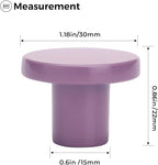 Ravinte 1 Pack Cabinet Knobs Purple Kitchen Cabinet Knobs Round Dresser Drawer Pulls Closet Door Pulls 1-1/5 Inch