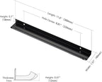 Ravinte Hardware 6 Pack Black Cabinet Handles, 11.8 Inch (300mm) Finger Edge Pulls, 8.8 Inch Hole Center, Finger Pulls for Cabinets