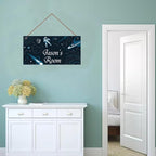 Personalized Space Decor for Boys Room Outer Space Theme Room Decor for Boys,Astronaut Wall Art Decor for Kids Room Boys Bedroom Comet Nursery Playroom