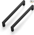 Ravinte 14 Pack 8 Inch Kitchen Square Cabinet Handles Matte Black Pulls Black Drawer Pulls Kitchen Cabinet Hardware Handles
