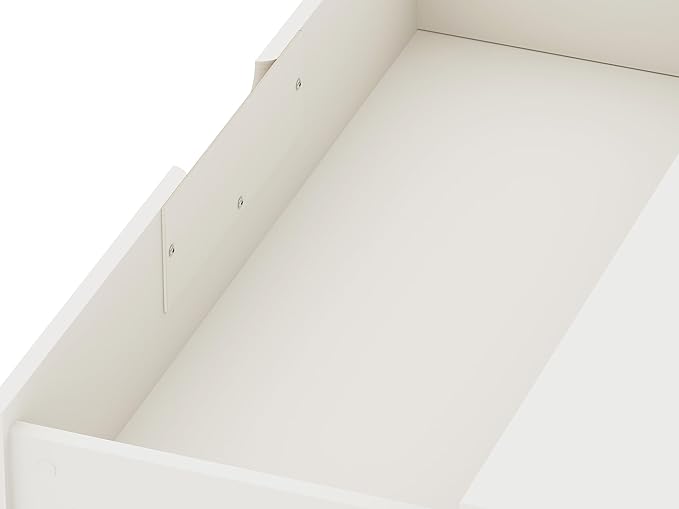 Manhattan Comfort Rockefeller 3 Drawer Dresser for Bedroom Storage, Nursery, Closet, Living Room, Entryway, TV Stand for Screens up to 32 Inches, Anti-Tip Kit Included, Set of 1, White