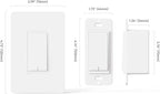 TREATLIFE Smart Light Switch Single Pole Works with Alexa, Google Home and SmartThings, 2.4GHz WiFi Timer Smart Switch, Neutral Wire Required, No Hub Required, FCC Listed, 4 Pack