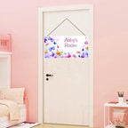 Personalized Name Butterfly For Girls Room Baby Nursery Door Wood Plaque Hanging Wall Art Decor For Kids Bedroom Nursery