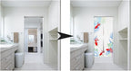 Noren Japanese Style Doorway Curtain with a Picture of Japanese Goldfish Printed on it (pattern2)
