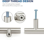 JOY DECOR 30 Pack Cabinet Knobs, Brushed Nickel Cabinet Handles, 2in Kitchen Cabient Knobs, Single Hole Drawer Knobs for Dresser Drawers